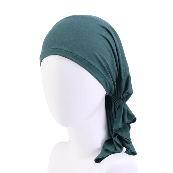 Slip-it-On Scarf No Tying Head Cover Made with Sustainable Bamboo Cotton - Picture 11 of 16